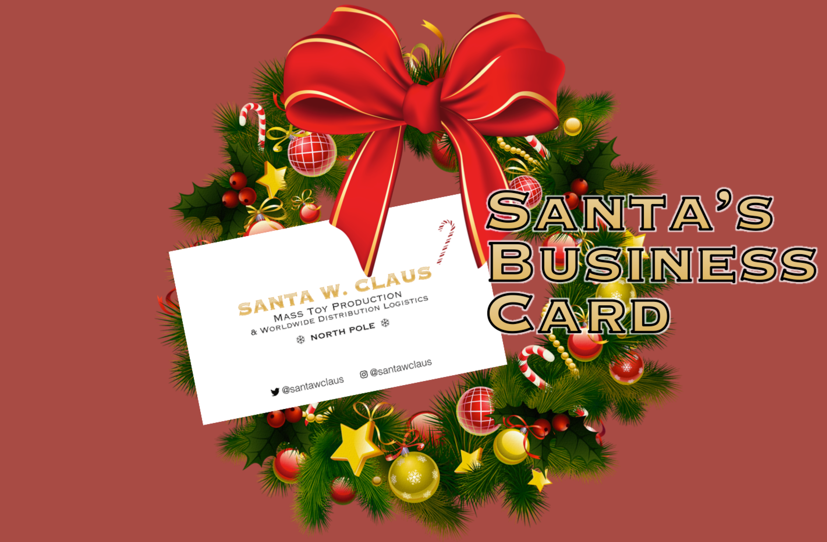Santa's Business Card Logo