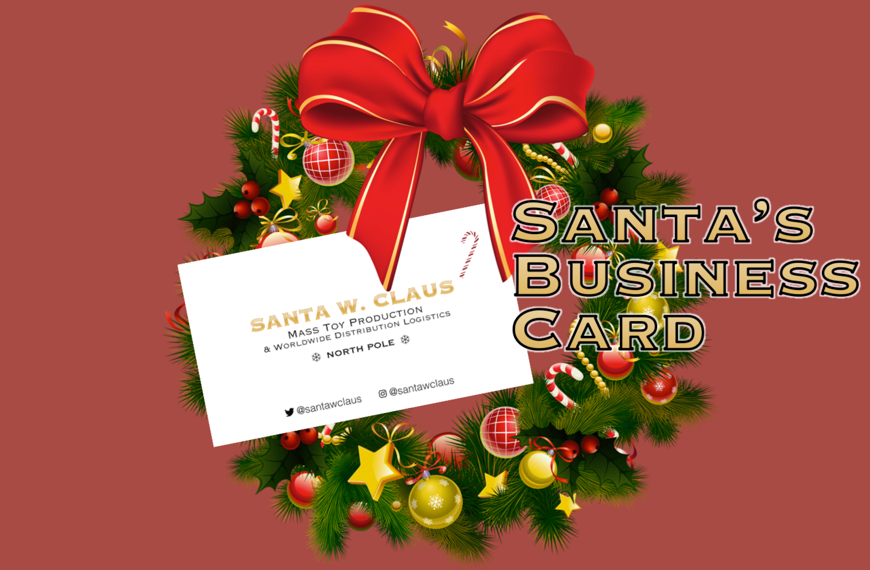 Santa s Business Card Logo