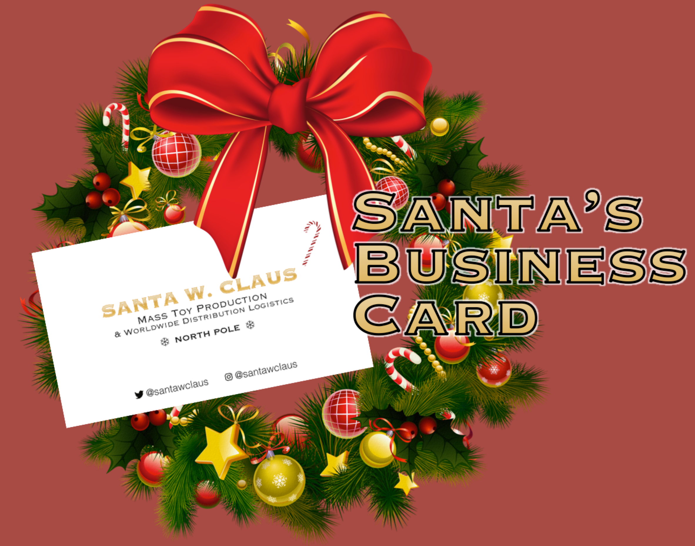 Santa's Business Card